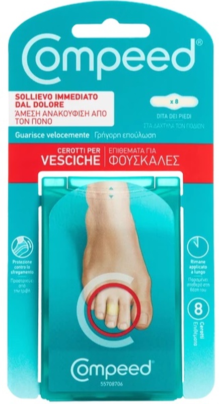 COMPEED CEROTTI PER VESCICHE DITA PIEDI 8 PEZZI - Farmaciapacini.it
