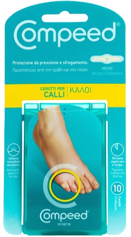 COMPEED CEROTTI PER CALLI MEDIO 10 PEZZI - Farmaciapacini.it