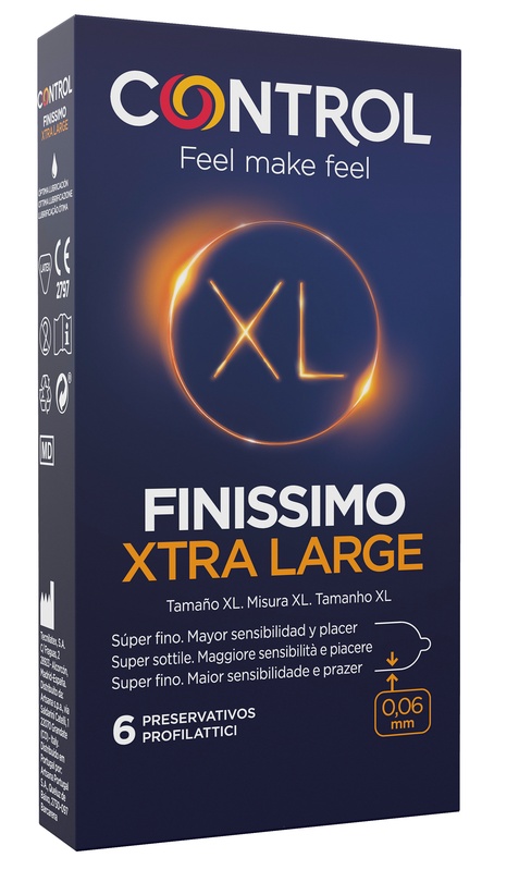 CONTROL FINISSIMO XTRA LARGE 6 PEZZI - Farmaciapacini.it