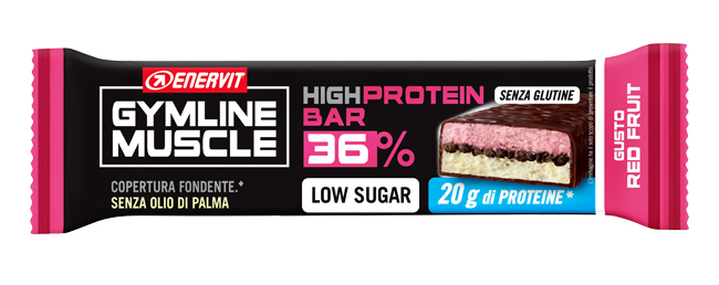 ENERVIT HIGH PROTEIN BAR 36% RED FRUIT BARRETTA 55 G - Farmaciapacini.it