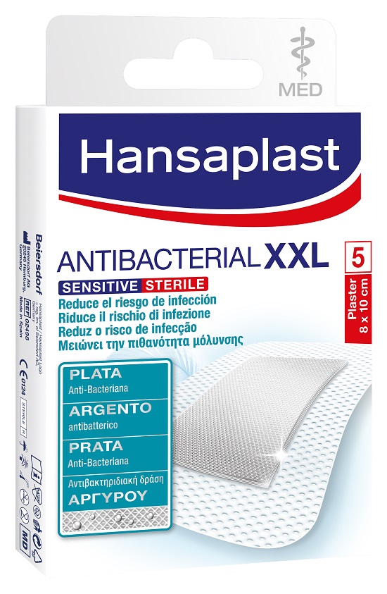 HANSAPLAST SENSITIVE MEDICAZIONE EXTRA EXTRA LARGE SILVER 5 PEZZI - Farmaciapacini.it