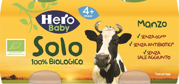 HERO SOLO OMOGENEIZZATO MANZO 100% BIO 2X80G - Farmaciapacini.it