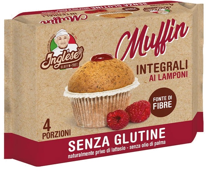 INGLESE MUFFIN INTEGRALI FARCITI AL LAMPONE 4 X 40 G - Farmaciapacini.it