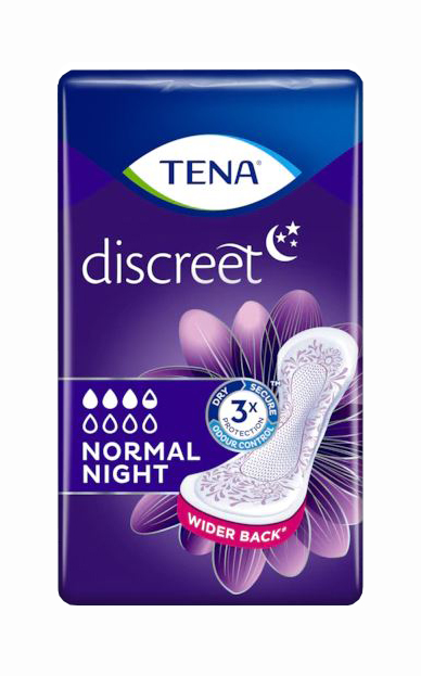 ASSORBENTE TENA DISCREET NORMAL NIGHT 10 PEZZI - Farmaciapacini.it