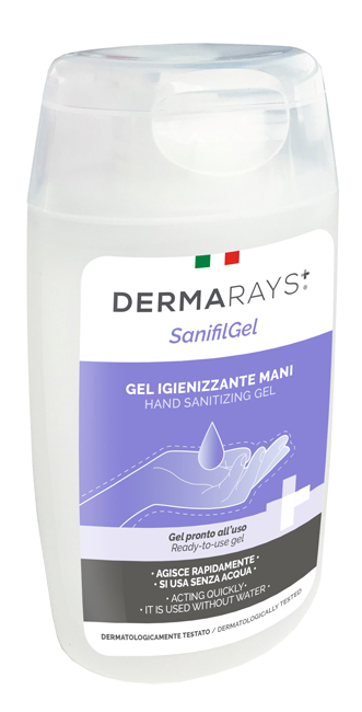 DERMARAYS SANIFIL GEL IGIENIZZANTE MANI PRONTO ALL'USO ALCOOL 80% 100 ML - Farmaciapacini.it