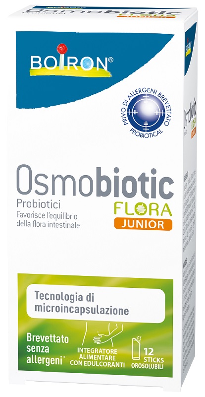 OSMOBIOTIC FLORA JUNIOR 12 STICKS OROSOLUBILI - Farmaciapacini.it