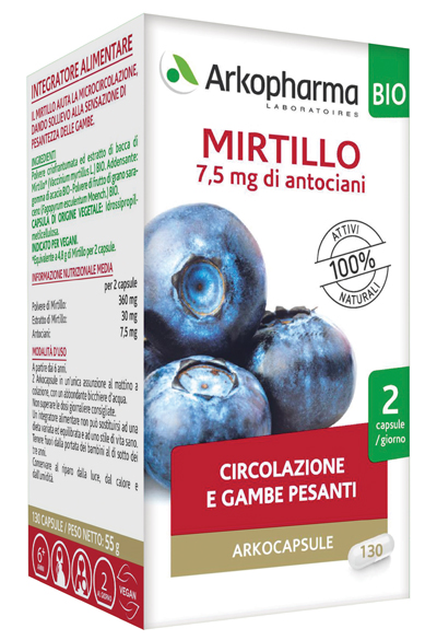 ARKOCAPSULE MIRTILLO BIO 40 CAPSULE - Farmaciapacini.it