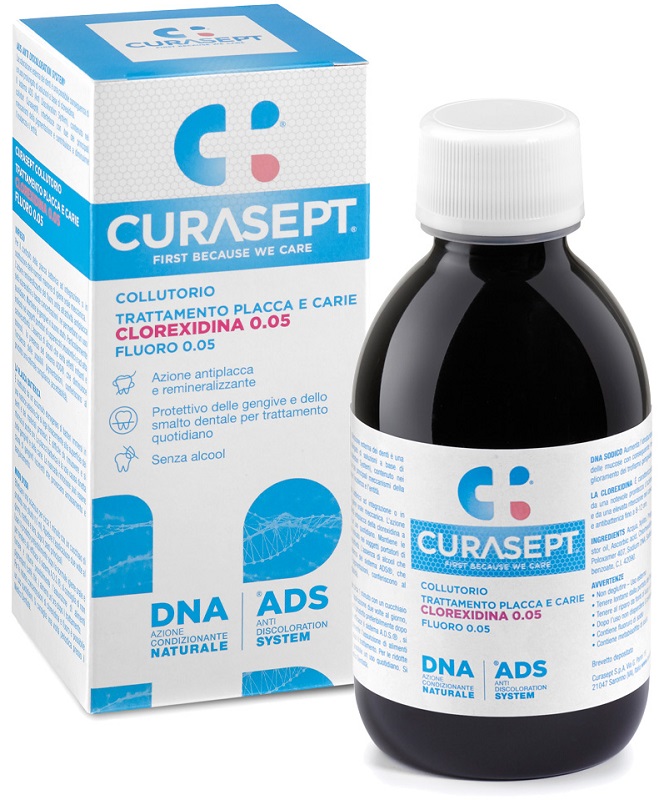 CURASEPT COLLUTORIO 0,05 ADS + DNA 200 ML - Farmaciapacini.it