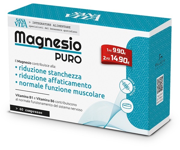 SANAVITA MAGNESIO PURO 60 COMPRESSE - Farmaciapacini.it