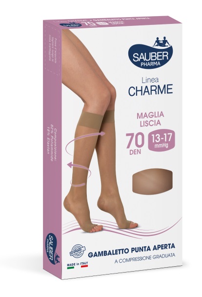 SAUBER GAMBALETTO OPEN TOE 70 DENARI MAGLIA LISCIA NEUTRO BEIGE TAGLIA 3 - Farmaciapacini.it