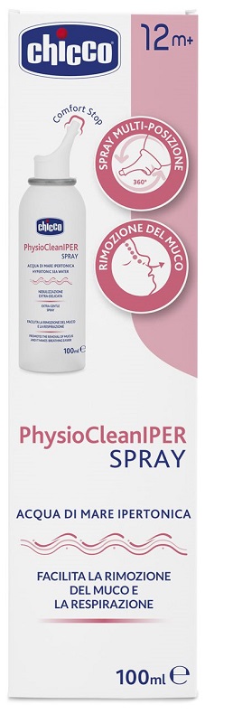 CHICCO PHYSIOCLEAN SOLUZIONE IPERTONICA SPRAY 100 ML - Farmaciapacini.it
