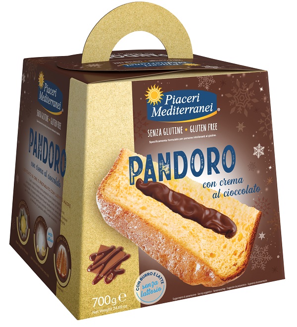 PIACERI MEDITERRANEI PANDORO CREMA AL CIOCCOLATO 700 G - Farmaciapacini.it