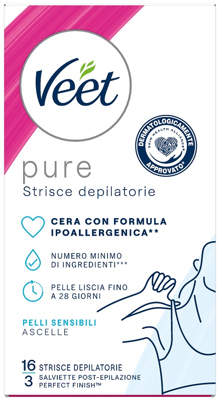 VEET STRISCE ASCELLE IPOALLERGENICHE 16 PEZZI - Farmaciapacini.it