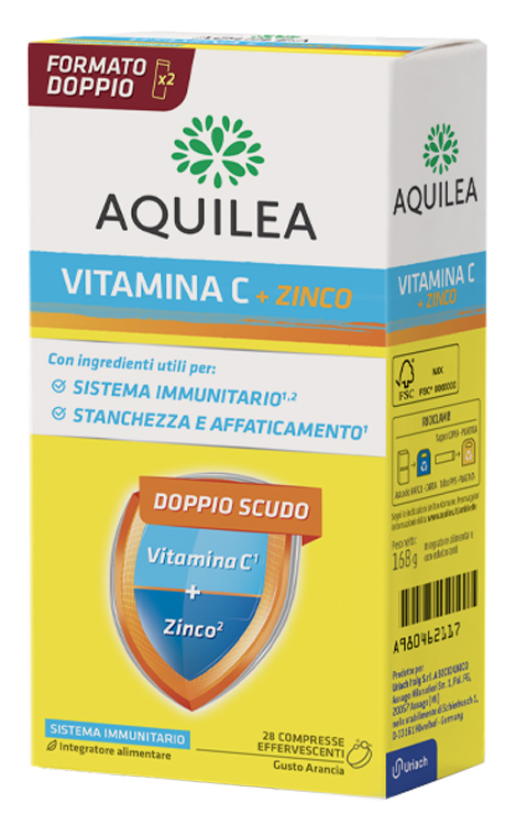 AQUILEA VITAMINA C 14 COMPRESSE EFFERVESCENTI BIPACK - Farmaciapacini.it