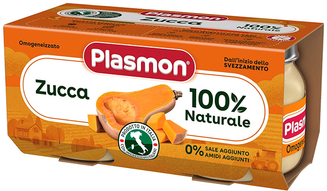 PLASMON OMOGENEIZZATO ZUCCA 2 X 80 G - Farmaciapacini.it