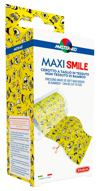 CEROTTO A TAGLIO MASTER-AID MAXI SMILE TNT 50 X 8 CM - Farmaciapacini.it