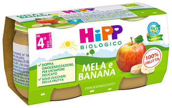 HIPP BIO OMOGENEIZZATO MELA/BANANA 2X80 G - Farmaciapacini.it