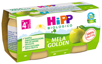 HIPP BIO OMOGENEIZZATO MELA GOLDEN 2 X 80 G - Farmaciapacini.it