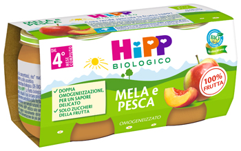 HIPP BIO OMOGENEIZZATO MELA/PESCA 2 X 80 G - Farmaciapacini.it