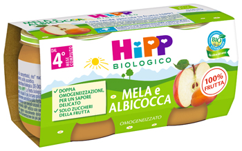 HIPP BIO OMOGENEIZZATO ALBICOCCA/MELA 2X80 G - Farmaciapacini.it