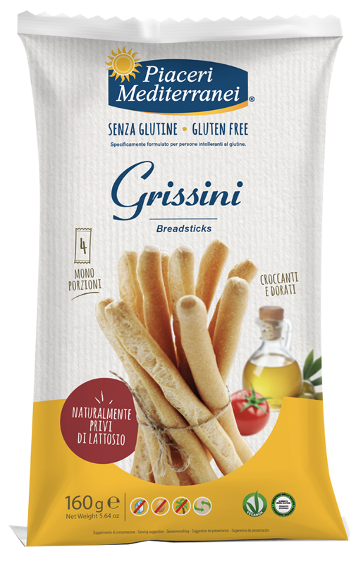 PIACERI MEDITERRANEI GRISSINI 160 G - Farmaciapacini.it