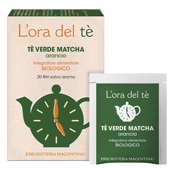 TE' VERDE MATCHA/ARANCIO BIO 20 FILTRI 30 G - Farmaciapacini.it