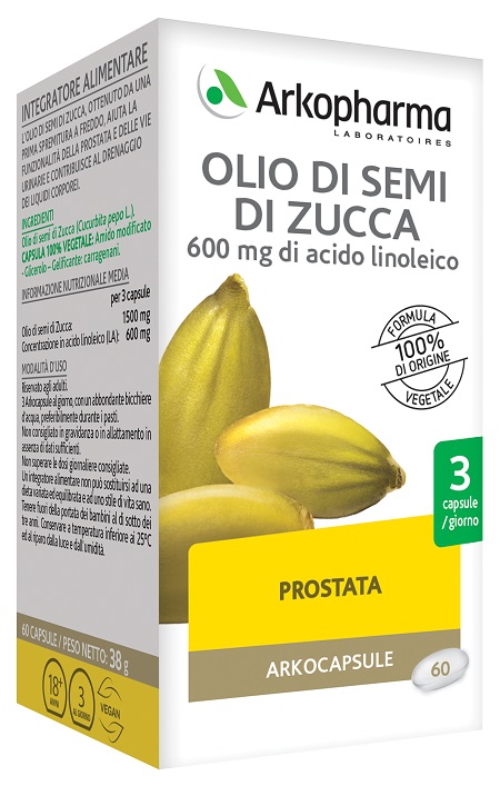 ARKOCAPSULE OLIO SEMI ZUCCA BIO 60 CAPSULE - Farmaciapacini.it
