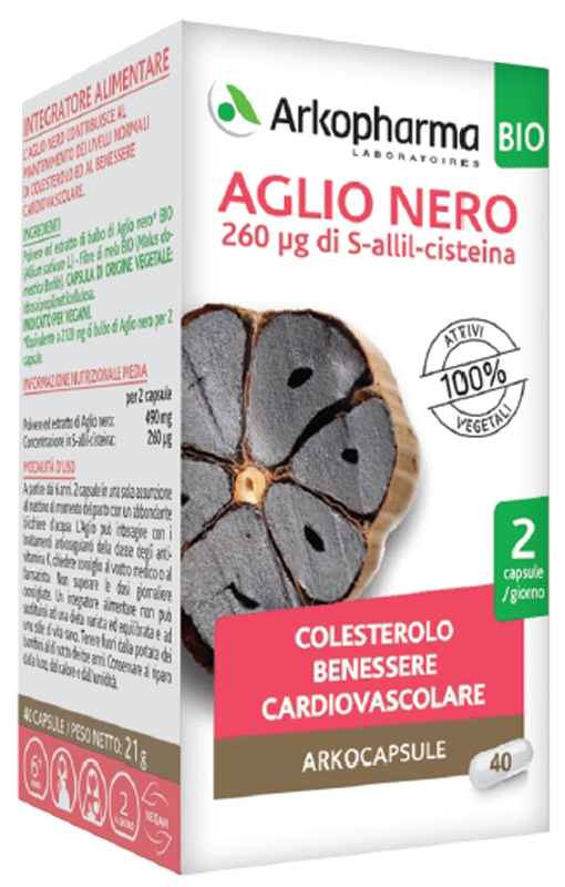ARKOCAPSULE AGLIO NERO BIO 40 CAPSULE - Farmaciapacini.it