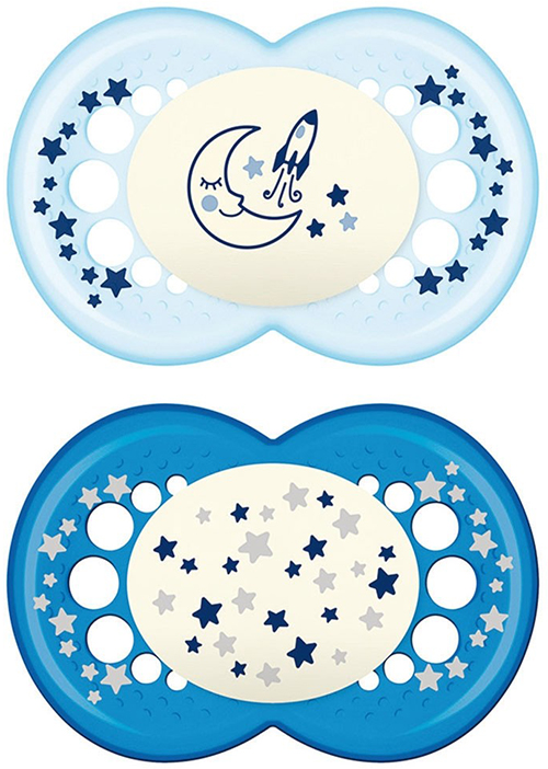 MAM NIGHT SUCCHIETTO 6+ MESI SILICONE DOPPIO MASCHIO - Farmaciapacini.it