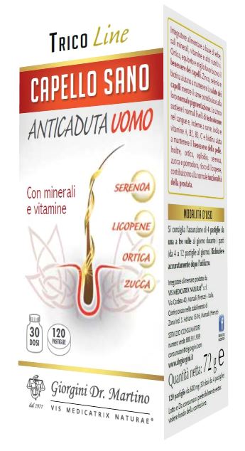 CAPELLO SANO ANTICADUTA UOMO 120 PASTIGLIE - Farmaciapacini.it