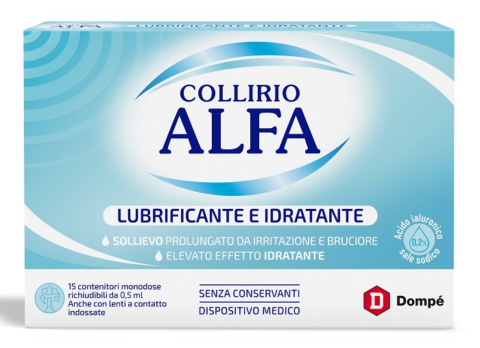COLLIRIO ALFA LUBRIFICANTE/IDRATANTE 15 FIALE MONODOSE - Farmaciapacini.it