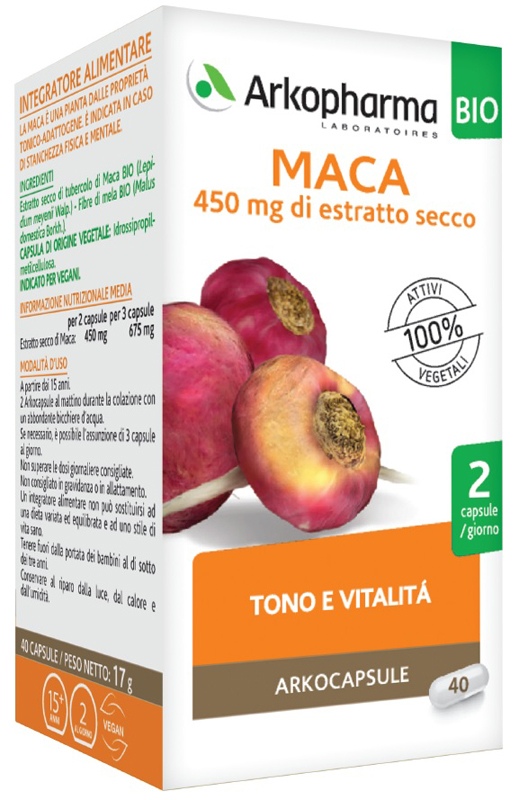 ARKOCAPSULE MACA BIO 40 CAPSULE - Farmaciapacini.it