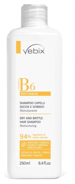 VEBIX PHYTAMIN B6 SHAMPOO CAPELLI SECCHI SFIBRATI RISTRUTTURANTE 250 ML - Farmaciapacini.it