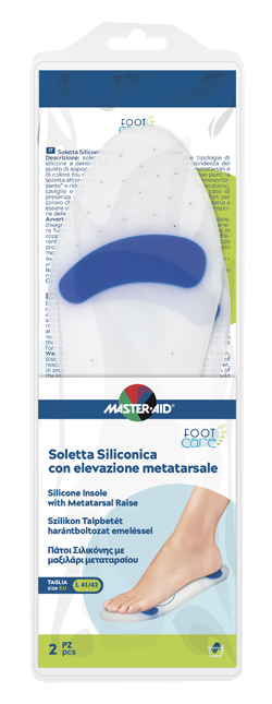 MASTER-AID FOOT CARE SOLETTA SILICONICA LARGE 41-42 EU ELEV METATARSO - Farmaciapacini.it