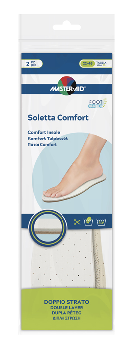 MASTER-AID FOOTCARE SOLETTA COMFORT RITAGLIABILE 2 PEZZI - Farmaciapacini.it