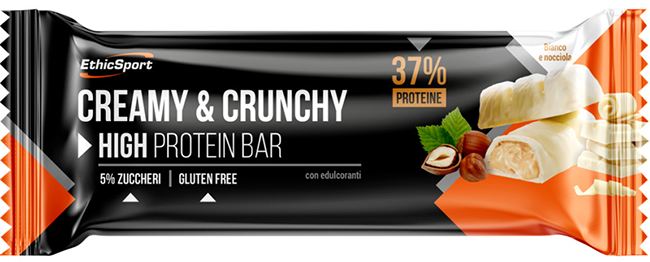 CREAMY&CRUNCHY BARRETTA PROTEICA BIANCO/NOCCIOLA 30 G - Farmaciapacini.it