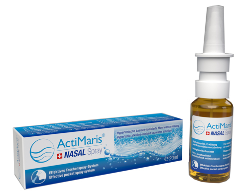 SOLUZIONE DECONTAMINANTE IPERTONICA ALCALINA DI ACQUA DI MARE IONIZZATA ACTIMARIS NASAL SPRAY 20 ML - Farmaciapacini.it
