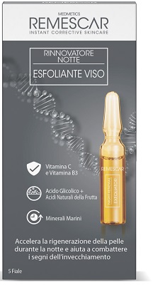 REMESCAR RINNOVATORE NOTTE ESFOLIANTE VISO 5 FIALE X 2 ML - Farmaciapacini.it