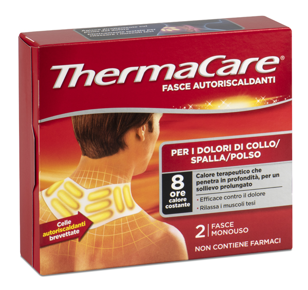 FASCE AUTORISCALDANTI A CALORE TERAPEUTICO THERMACARE COLLO/SPALLA/POLSO 2 PEZZI  - Farmaciapacini.it