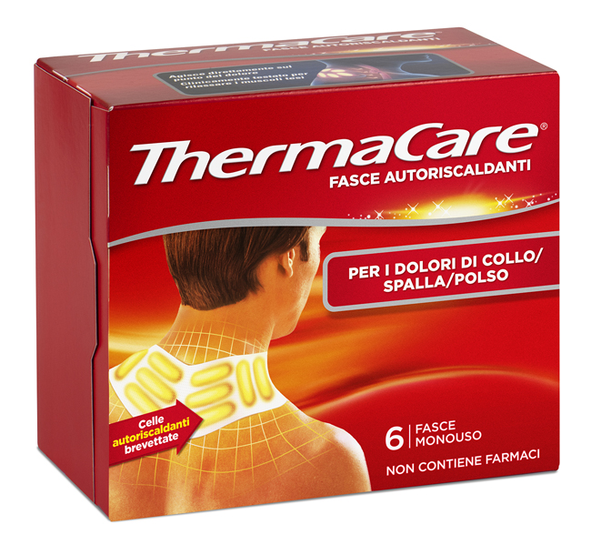 FASCE AUTORISCALDANTI A CALORE TERAPEUTICO THERMACARE COLLO/SPALLA/POLSO 6 PEZZI - Farmaciapacini.it