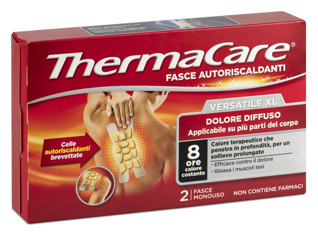 FASCIA AUTORISCALDANTE VERSATILE THERMACARE XL 2 PEZZI - Farmaciapacini.it