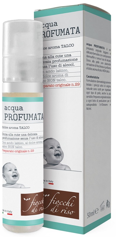 FIOCCHI DI RISO ACQUA PROFUMATA RINFRESCANTE TALCO 50 ML - Farmaciapacini.it