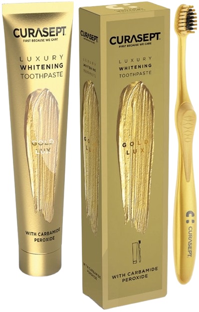 CURASEPT GOLD LUXURY WHITENING DENTIFRICIO 75 ML - Farmaciapacini.it
