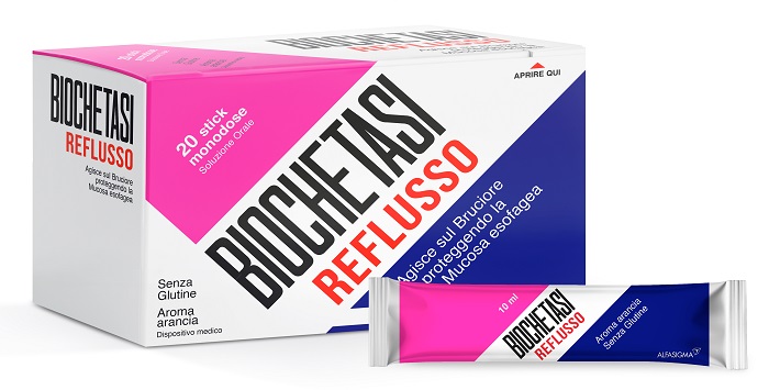 BIOCHETASI REFLUSSO 20 STICK AROMA ARANCIA - Farmaciapacini.it