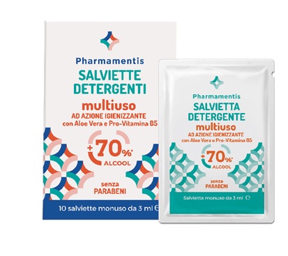 PHARMAMENTIS SALVIETTINE 70% ALCOOL 12 PEZZI - Farmaciapacini.it