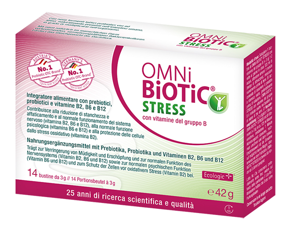 OMNI BIOTIC STRESS VITAMINE GRUPPO B 14 BUSTINE DA 3 G - Farmaciapacini.it