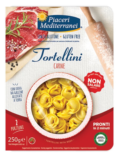 PIACERI MEDITERRANEI TORTELLINI CARNE 250 G - Farmaciapacini.it