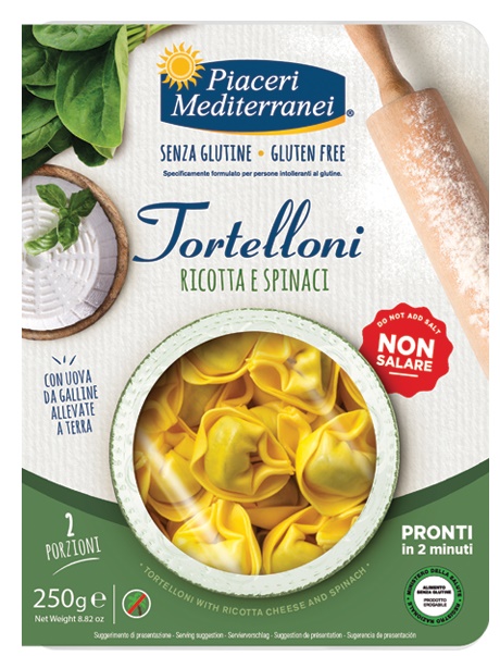 PIACERI MEDITERRANEI TORTELLONI RICOTTA SPINACI 250 G - Farmaciapacini.it