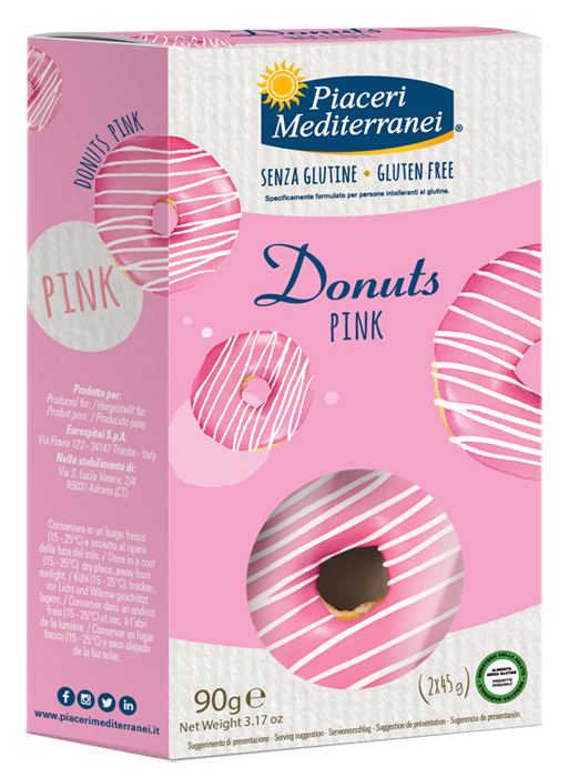 PIACERI MEDITERRANEI DONUTS PINK 90 G - Farmaciapacini.it