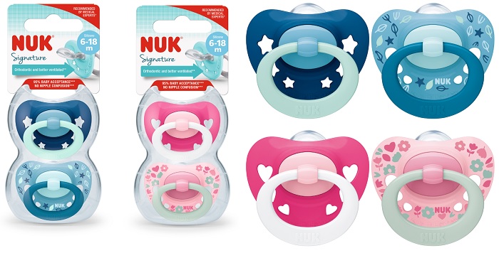 NUK SUCCH SIGNATURE SILICONE 6-18 2 PEZZI - Farmaciapacini.it